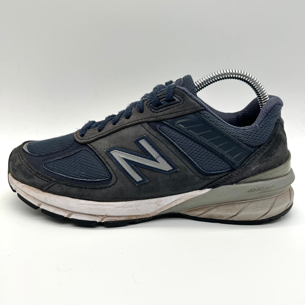 New Balance 990v5 Shoes Womens 7.5 D Wide Navy Blue Made in USA Sneakers W990NV5